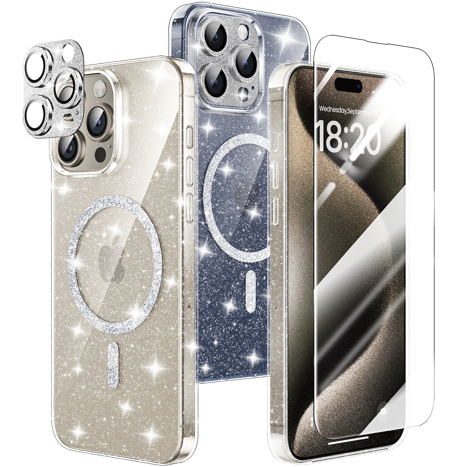 Hoerrye for iPhone 15 Pro Max Case for Women [Compatiable with MagSafe