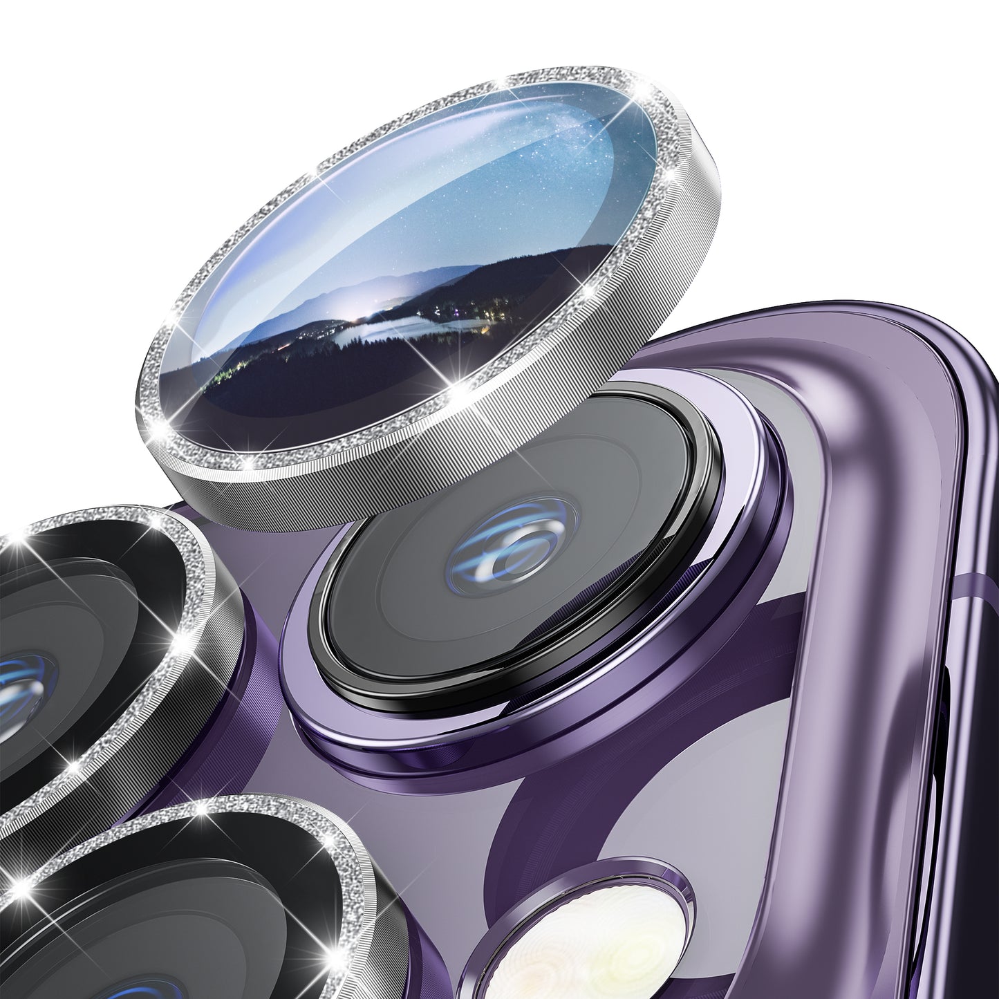 Hoerrye iPhone 14 Pro Max & iPhone 14 Pro Camera Lens Protector - Bling