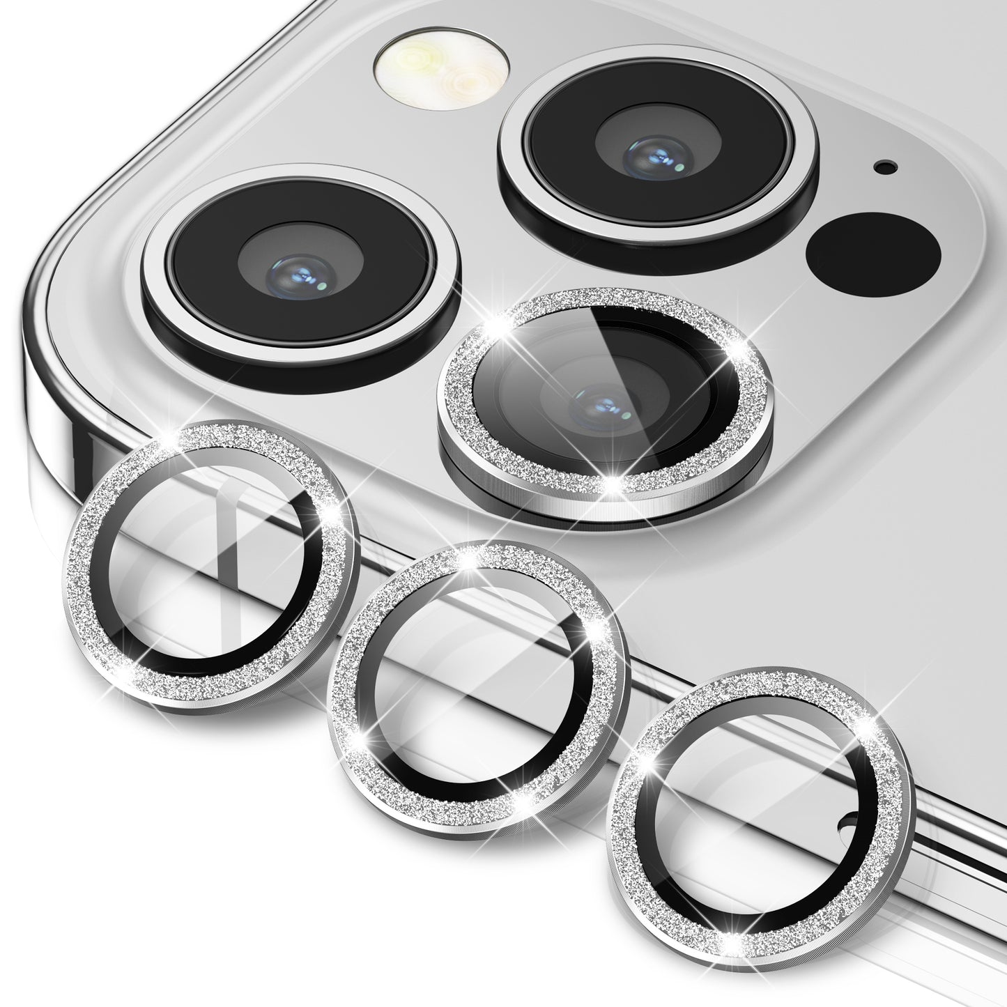 Hoerrye iPhone 14 Pro Max & iPhone 14 Pro Camera Lens Protector - Bling