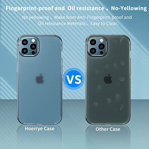 Hoerrye iPhone 13 Pro Max Matte Clear Case -Matte Clear