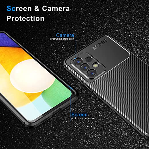 Hoerrye phone case, Tempered Glass Screen Protector-Black