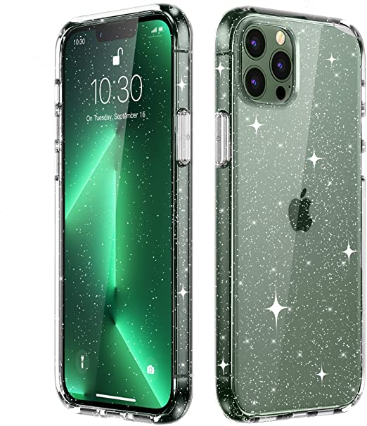 Hoerrye iPhone 13 Pro Case for Women Girls -Glitter Clear Hoerrye iPhone 13 Pro Case for Women Girls -Glitter Clear