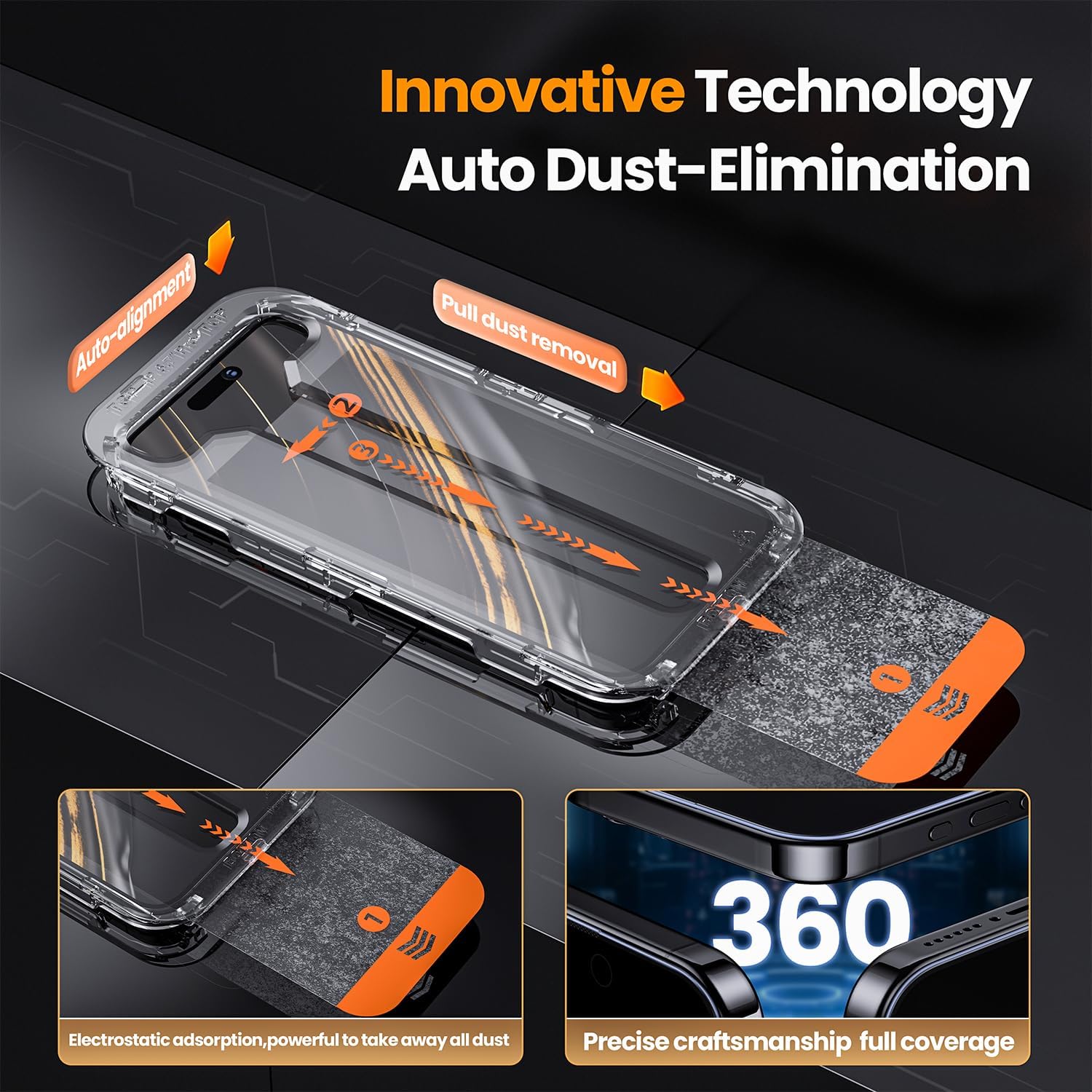 Evotech Pellicola Aerku 2 Pezzi Opaca Privacy Pellicola Protettiva Compatibile Per IPhone 6,9", Antiriflesso Anti Spy Vetro Temperato Film, Anti-Impronte Durezza 9H Opaca Privacy Schermo Pellicola 16 Pro Max - Foto 10