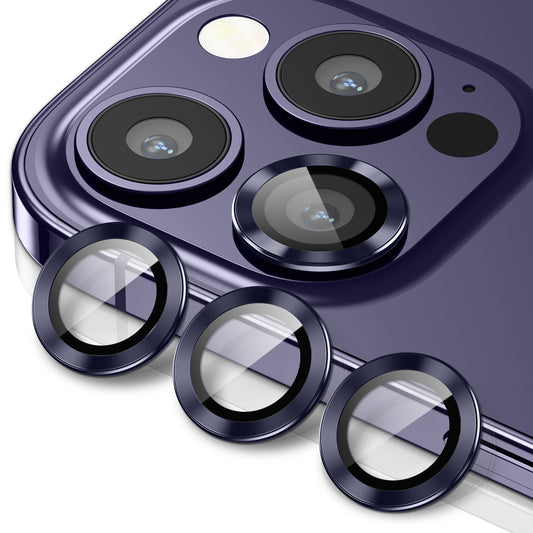 Hoerrye iPhone 14 Pro Max & iPhone 14 Pro Camera Lens Protector - Deep Purple